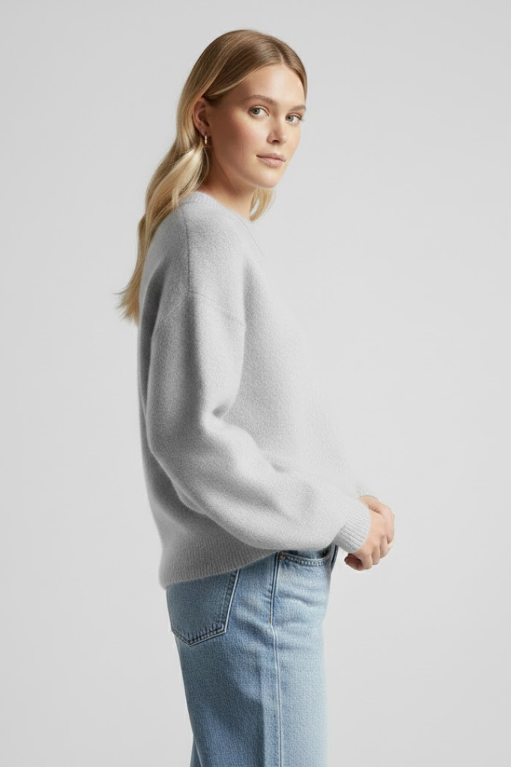 Women's Oversized Sweater, Slouchy Drop Shoulder Chunky Knit Pullover