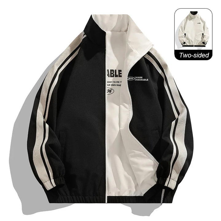 Men's Reversible Jacket, Windproof Water Resistant Outdoor Hiking Coat