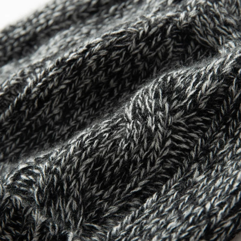 Women's Chunky Cable Cashmere Beanie with Ribbed Cuff, view 3