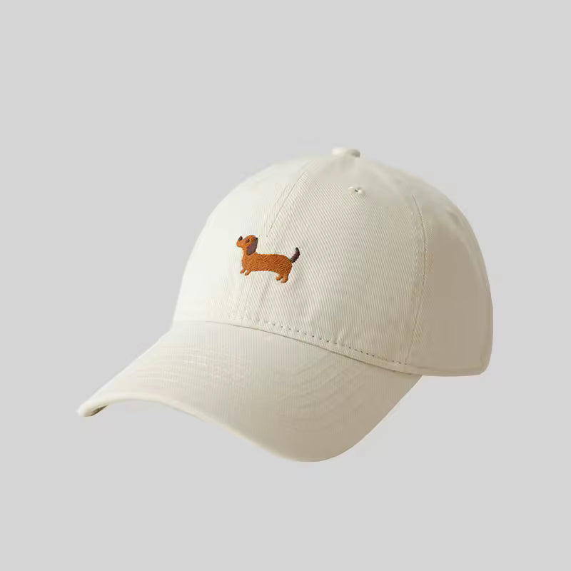 Women's Embroidered Dachshund Baseball Cap, view 15