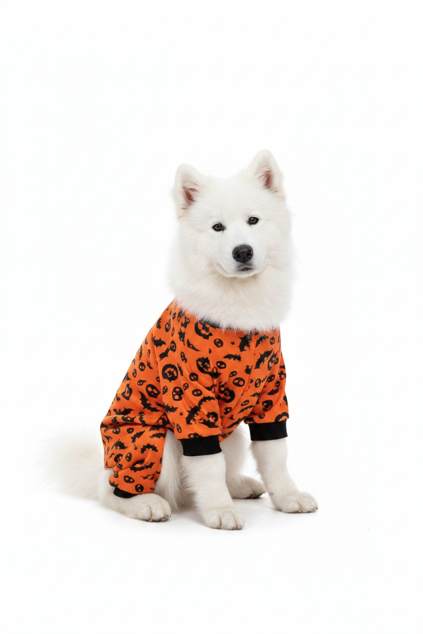 Puppy Bat & Skull Halloween Pajamas | Plus Size to 4XL