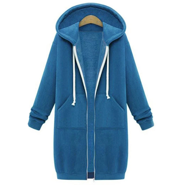 Women's Hooded Parka Jacket, Thick Warm Zip Up Winter Coat Plus Size