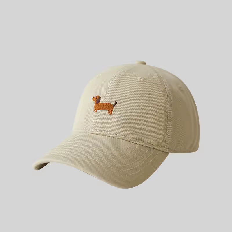 Women's Embroidered Dachshund Baseball Cap, view 14