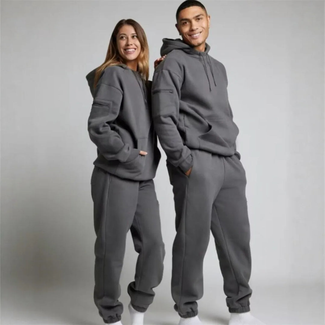 Fashionable Hoodie Top Pants Set Women's Casual Sportswear Long Sleeve Winter Outfit Long Pants Comfortable Two-Piece Suit
