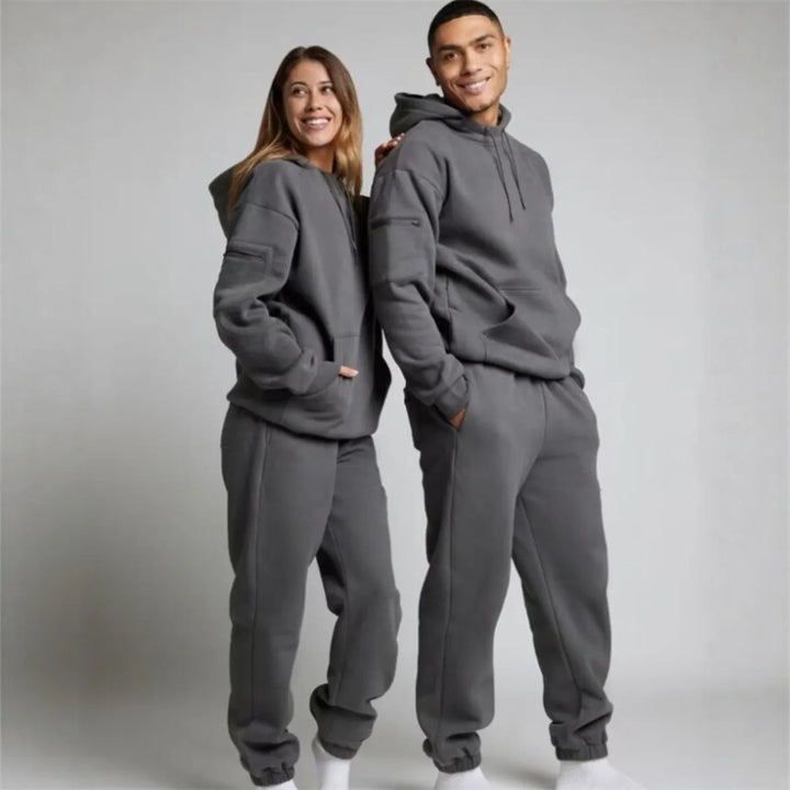Fashionable Hoodie Top Pants Set Women's Casual Sportswear Long Sleeve Winter Outfit Long Pants Comfortable Two-Piece Suit