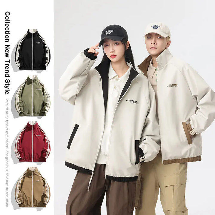 Men's Reversible Jacket, Windproof Water Resistant Outdoor Hiking Coat