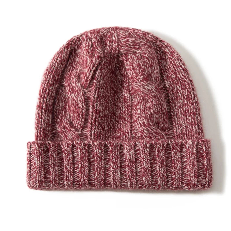 Hearth Warm Chunky Cable-Knit Ribbed Beanie