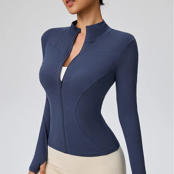 Women's Quick Dry Athletic Jacket, Lightweight Gym Running Workout Top