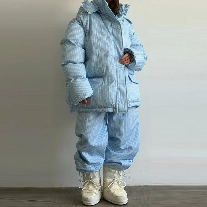 Women's Quilted Hooded Coat, Zip Up Padded Warm Winter Jacket