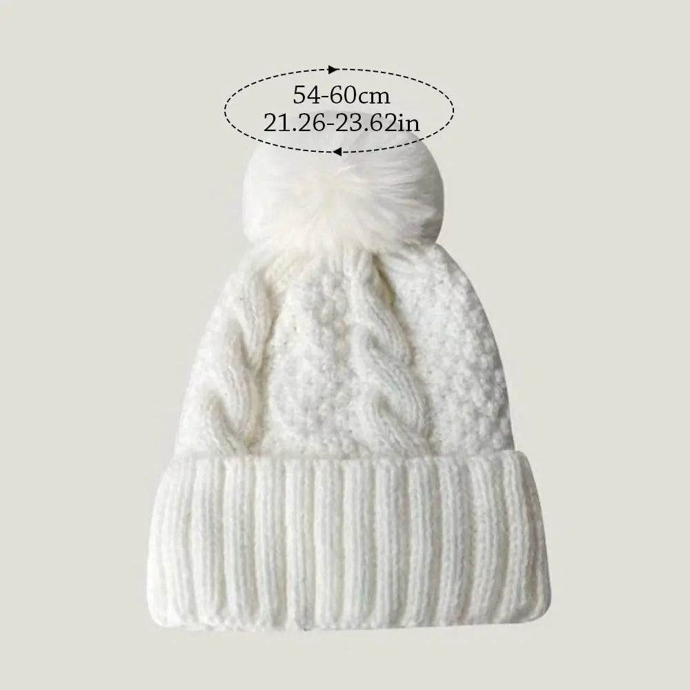 Women's Thick Knit Cotton Beanie with Ear Flaps, view 6