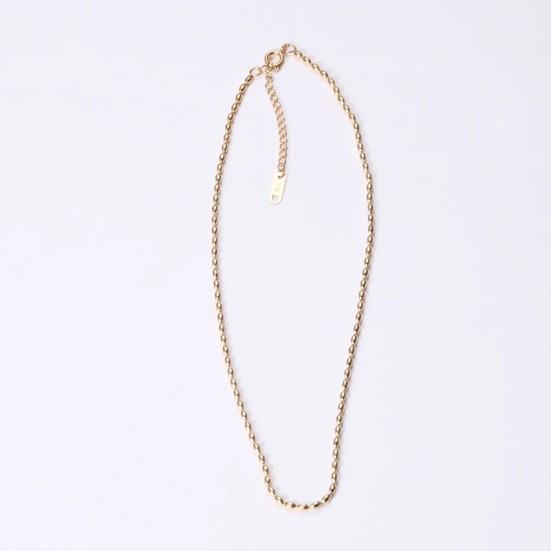 Gold Bead Choker Necklace
