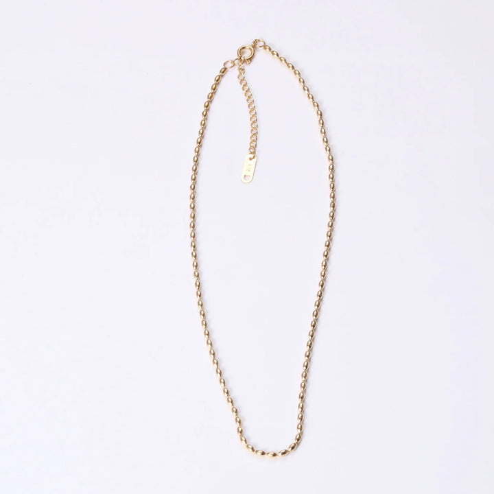Gold Bead Choker Necklace