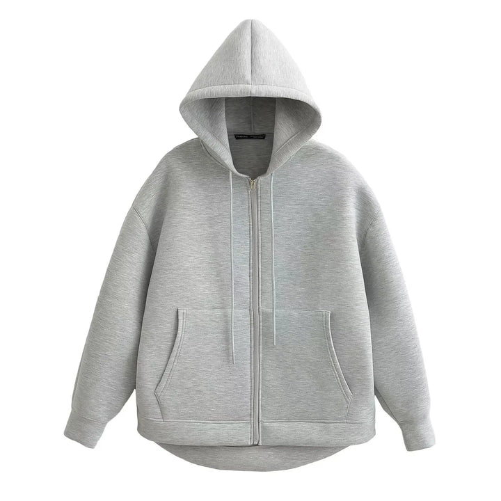 Women's Zip Up Hoodie, Oversized Fleece Sweatshirt Jacket with Pockets