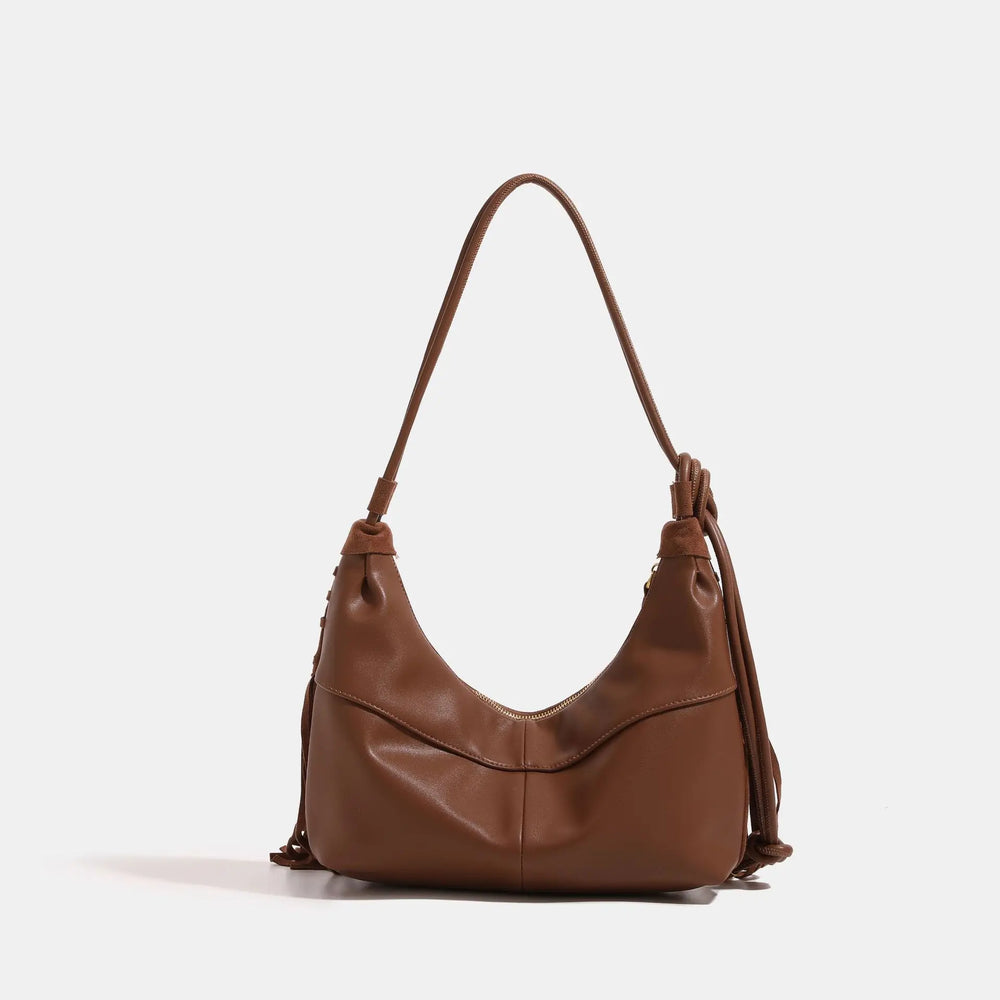 Women's Boho Suede-Look Fringe Shoulder Bag, view 2
