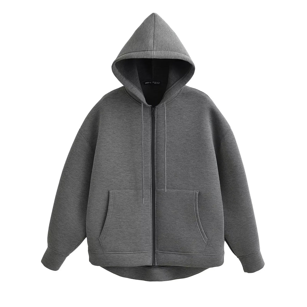 Women's Zip Up Hoodie, Oversized Fleece Sweatshirt Jacket with Pockets