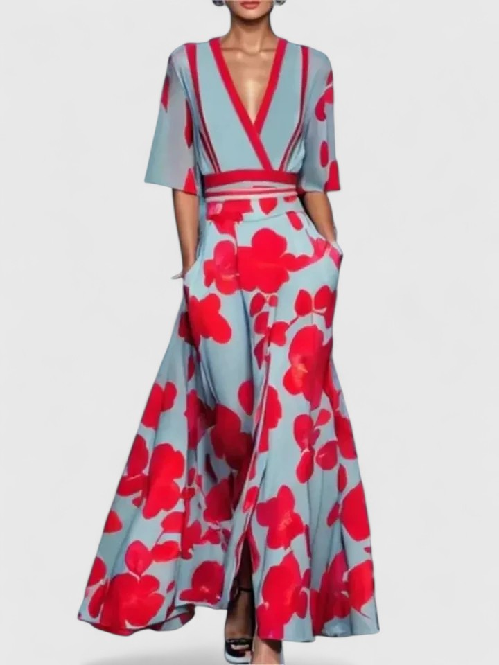Women's Elegant Full-Length Maxi Occasion Dress
