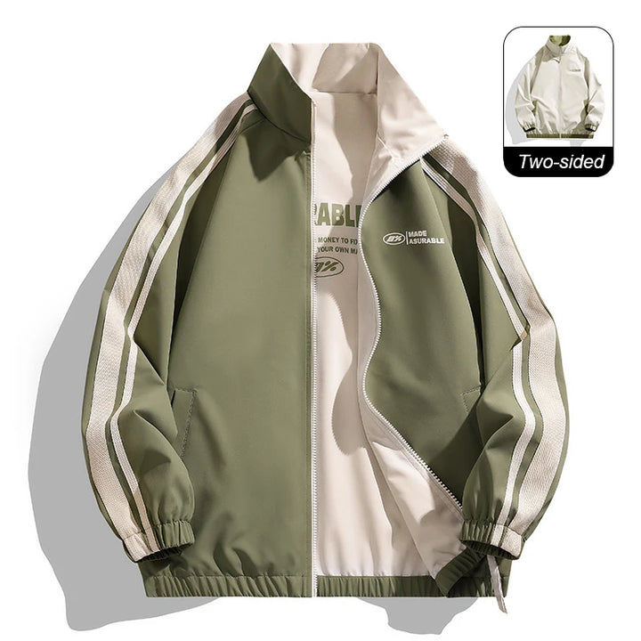 Men's Reversible Jacket, Windproof Water Resistant Outdoor Hiking Coat
