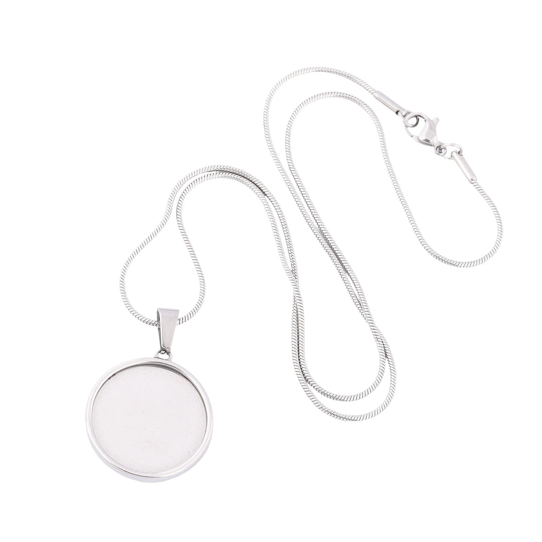Round Cabochon Pendant Tray Set | 20mm