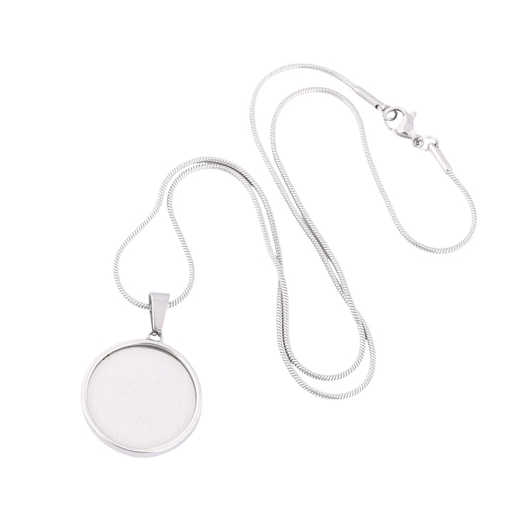 Round Cabochon Pendant Tray Set | 20mm