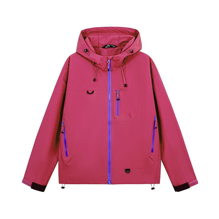 Women's Rain Jacket, Waterproof Hooded Windbreaker for Hiking
