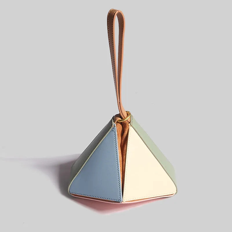 Women's Pleated Origami Top Handle Bag, view 11
