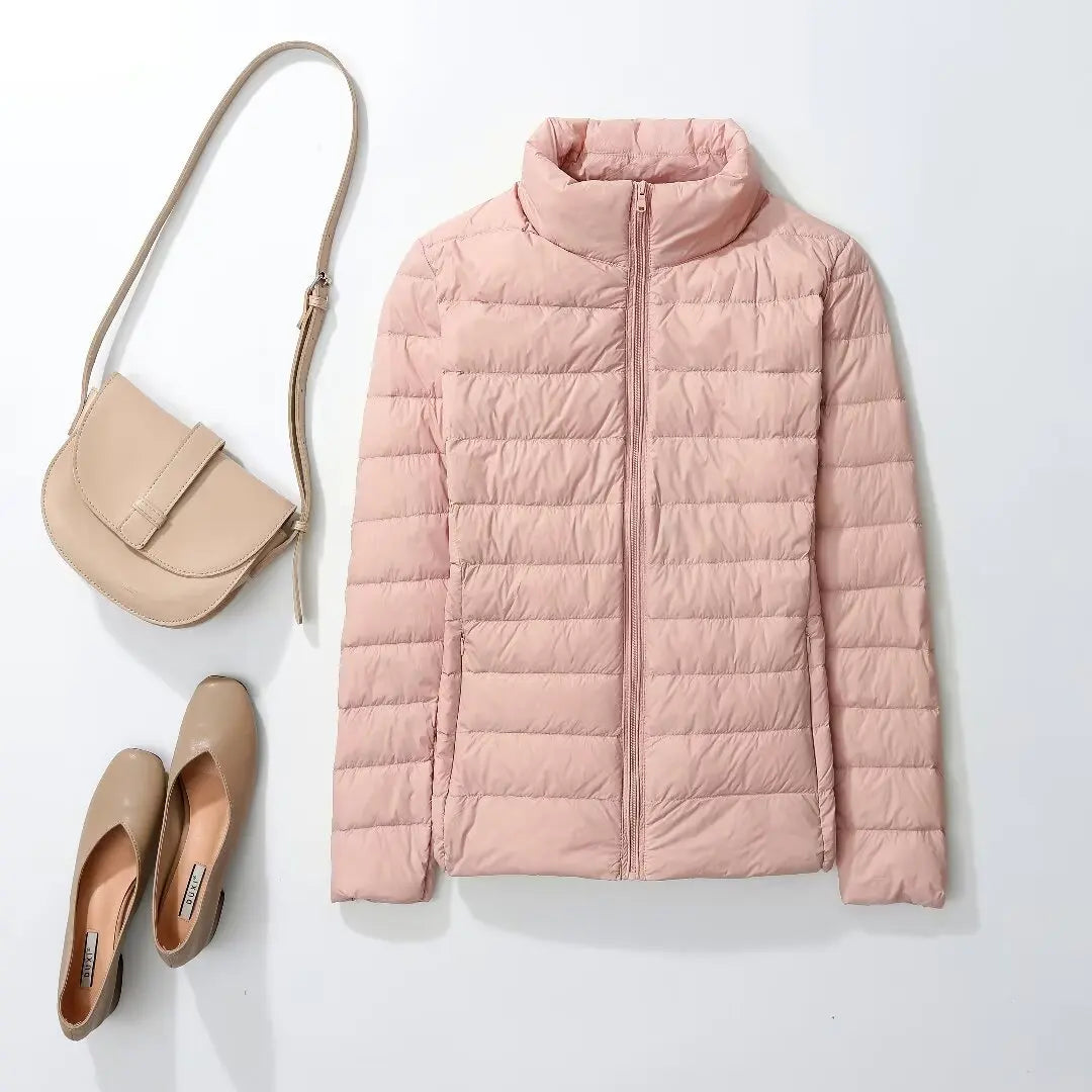 Women's Lightweight Packable Short Puffer Jacket, view 9