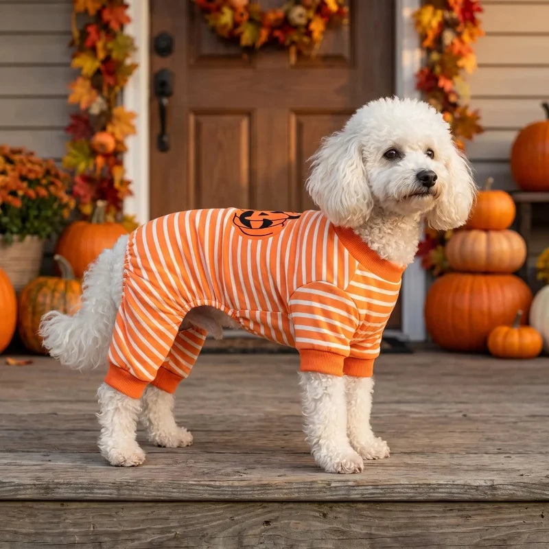 Poppy Striped Halloween Pajama Set for Women | XS to XXL
