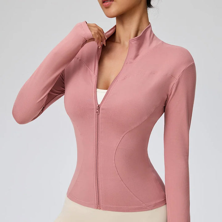 Women's Quick Dry Athletic Jacket, Lightweight Gym Running Workout Top
