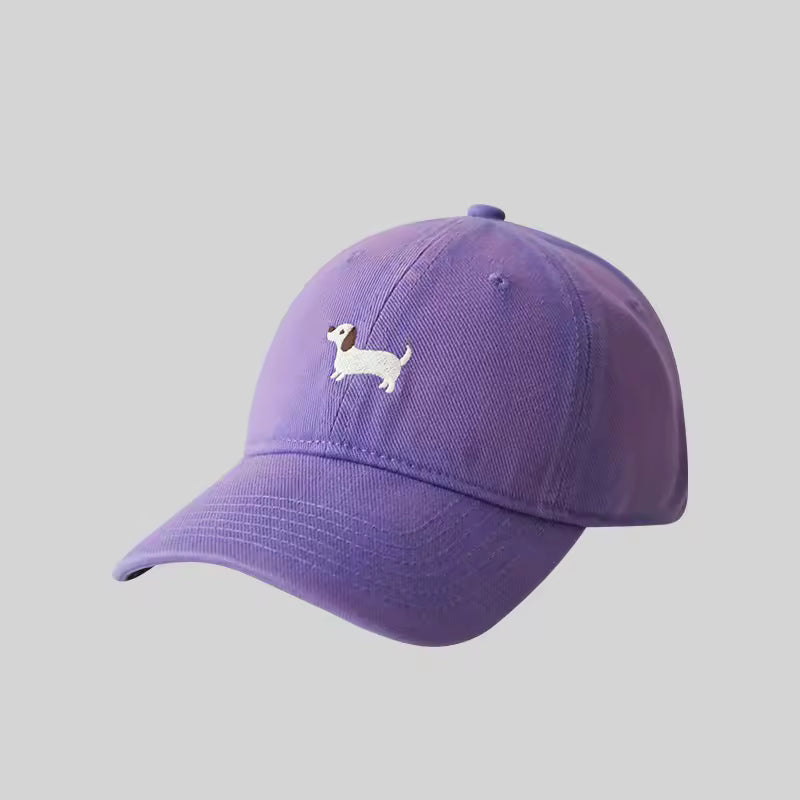 Women's Embroidered Dachshund Baseball Cap, view 9