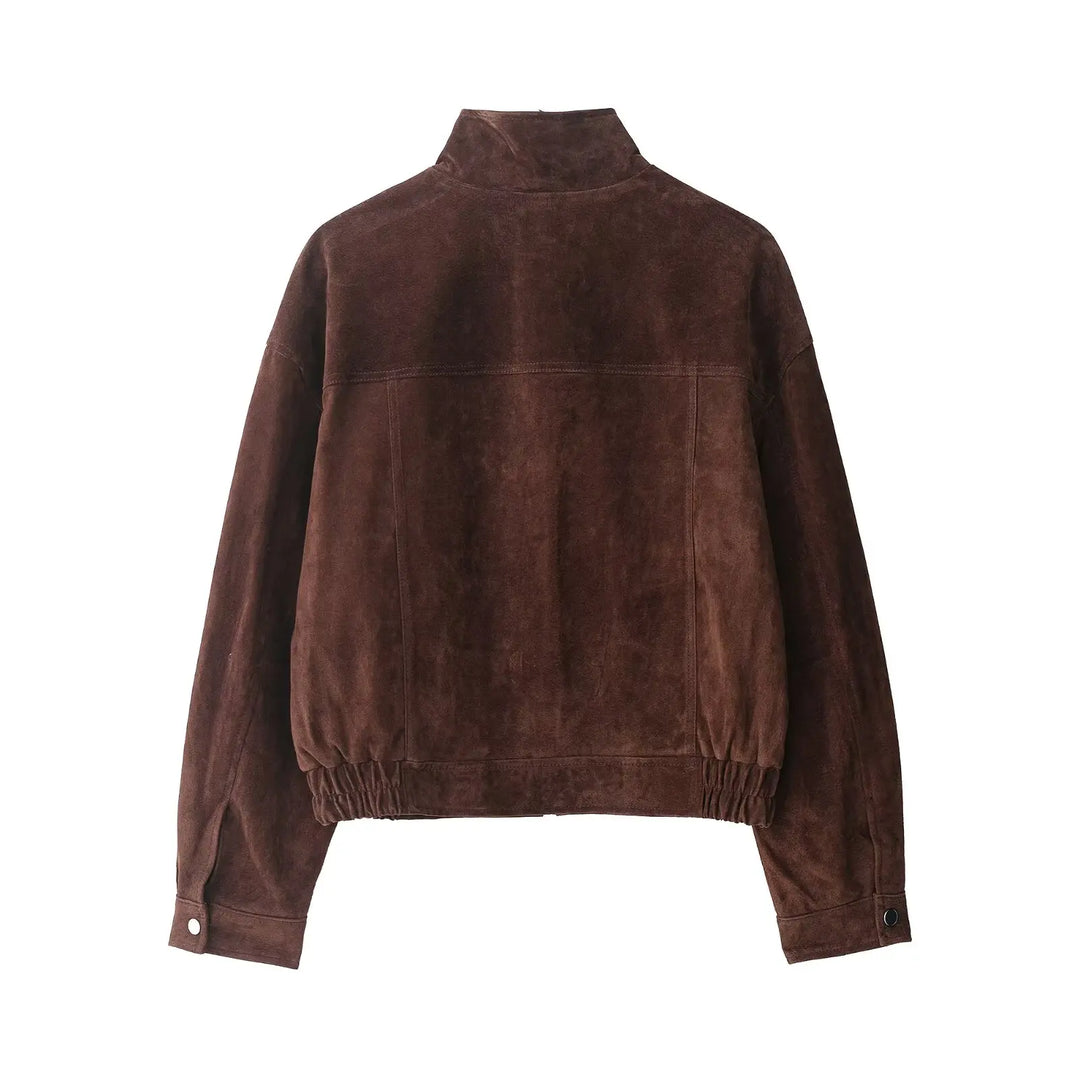 Women's Fall Jacket, Slim Fit Big Pocket Casual Warm Coat