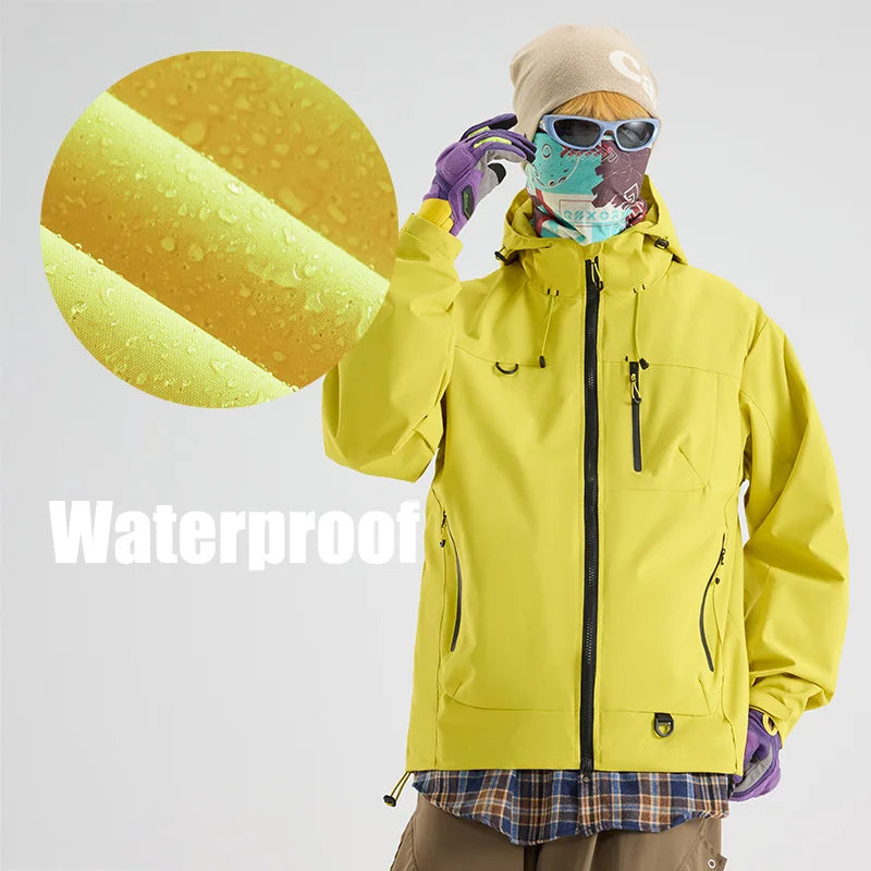 Women's Rain Jacket, Waterproof Hooded Windbreaker for Hiking