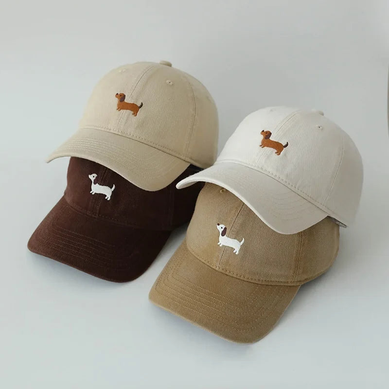 Women's Embroidered Dachshund Baseball Cap, view 3