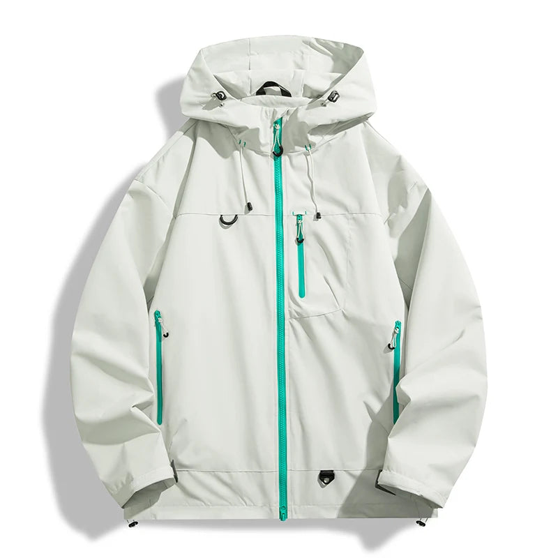 Women's Rain Jacket, Waterproof Hooded Windbreaker for Hiking