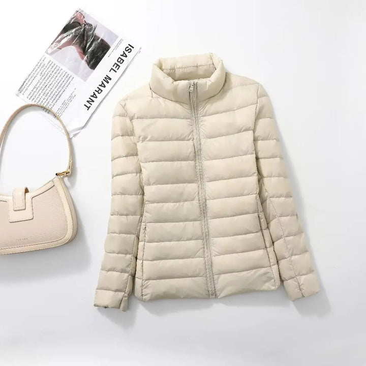 Women's Puffer Jacket, Lightweight Packable Short Down Coat Plus Size
