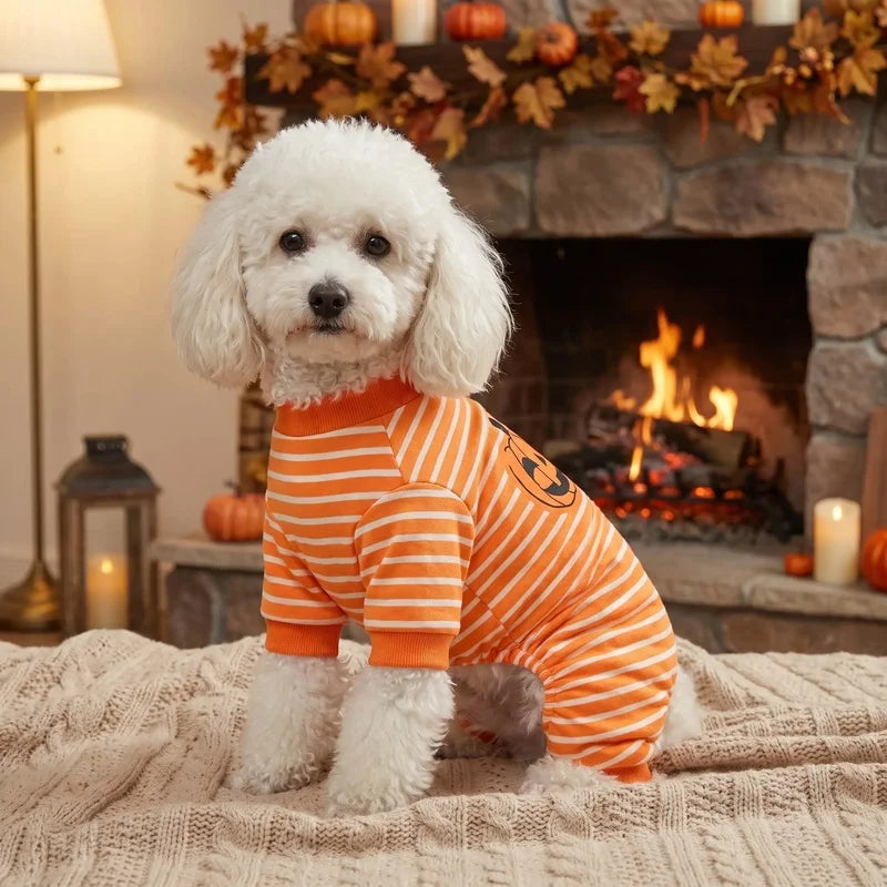 Poppy Striped Halloween Pajama Set for Women | XS to XXL