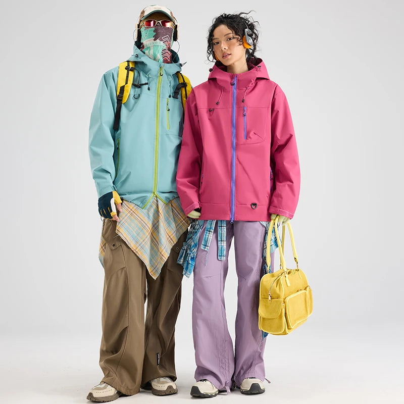Women's Rain Jacket, Waterproof Hooded Windbreaker for Hiking