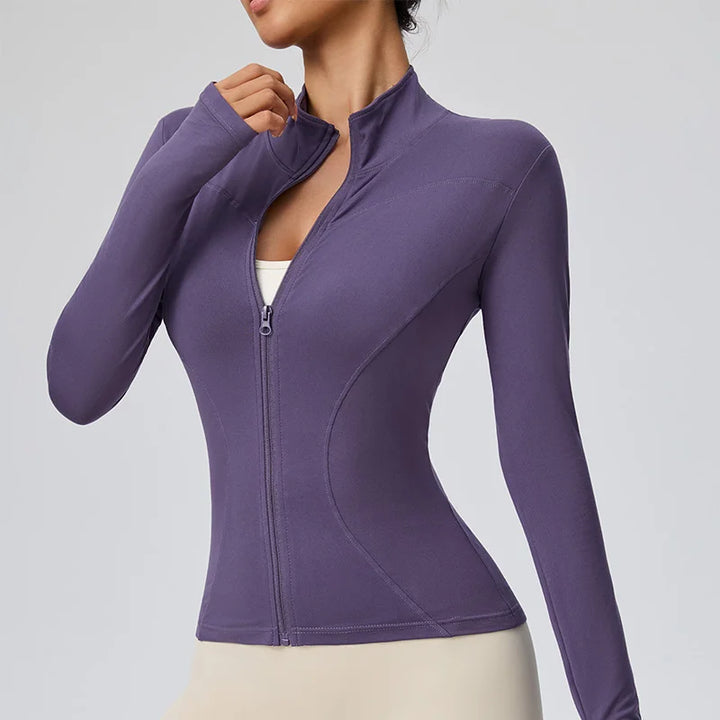 Women's Quick Dry Athletic Jacket, Lightweight Gym Running Workout Top