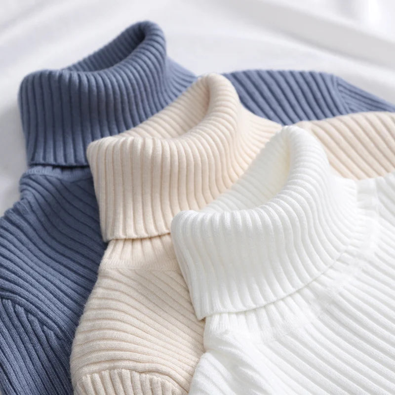 Women's Slim-Fit Brushed Knit Turtleneck Sweater