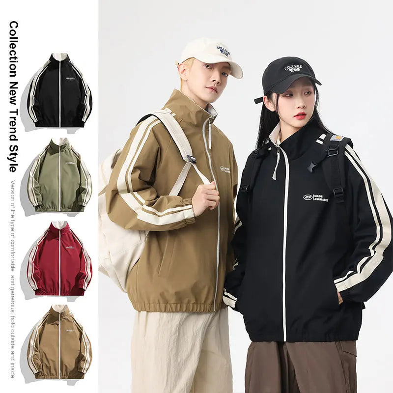 Men's Reversible Jacket, Windproof Water Resistant Outdoor Hiking Coat