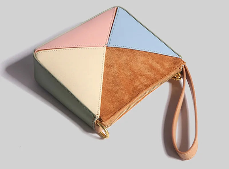Women's Pleated Origami Top Handle Bag, view 8