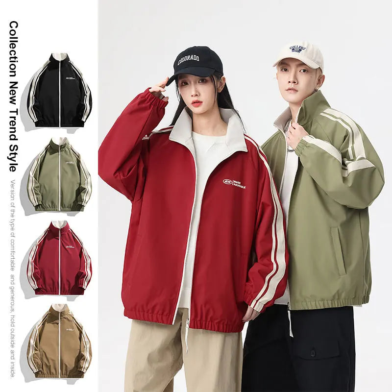 Men's Reversible Jacket, Windproof Water Resistant Outdoor Hiking Coat