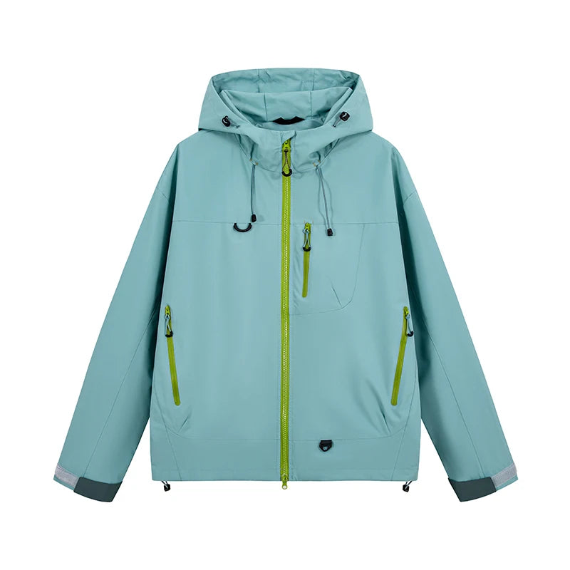 Women's Rain Jacket, Waterproof Hooded Windbreaker for Hiking