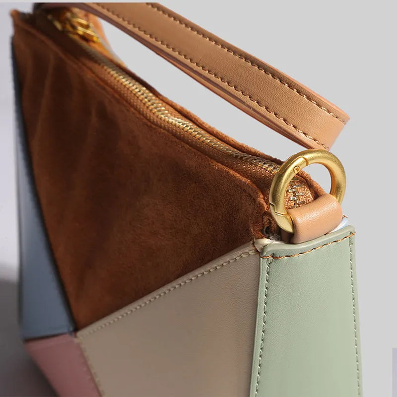 Women's Pleated Origami Top Handle Bag, view 12