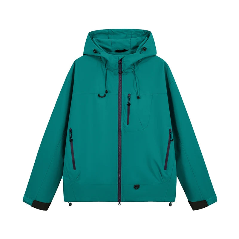 Women's Rain Jacket, Waterproof Hooded Windbreaker for Hiking