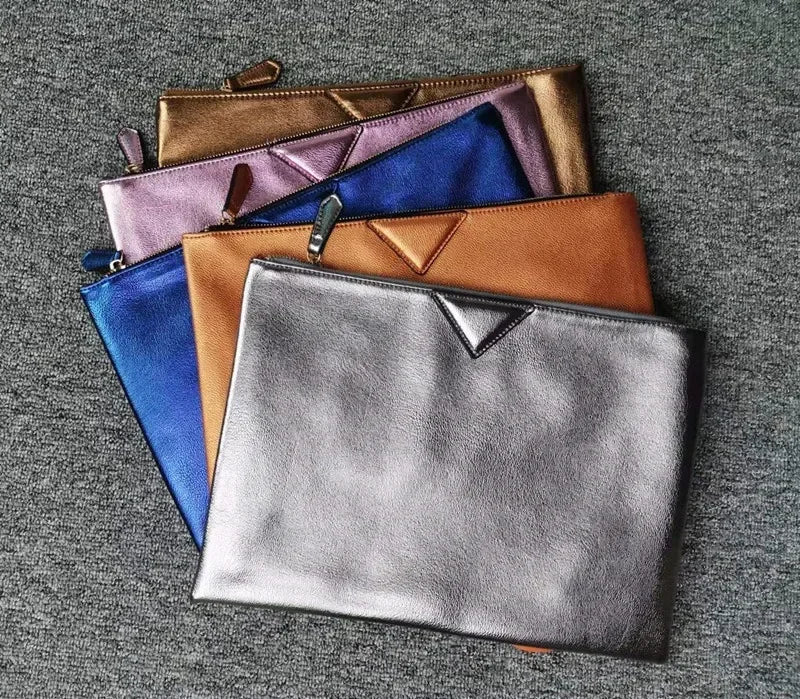 Women's Metallic Evening Clutch Bag, view 2