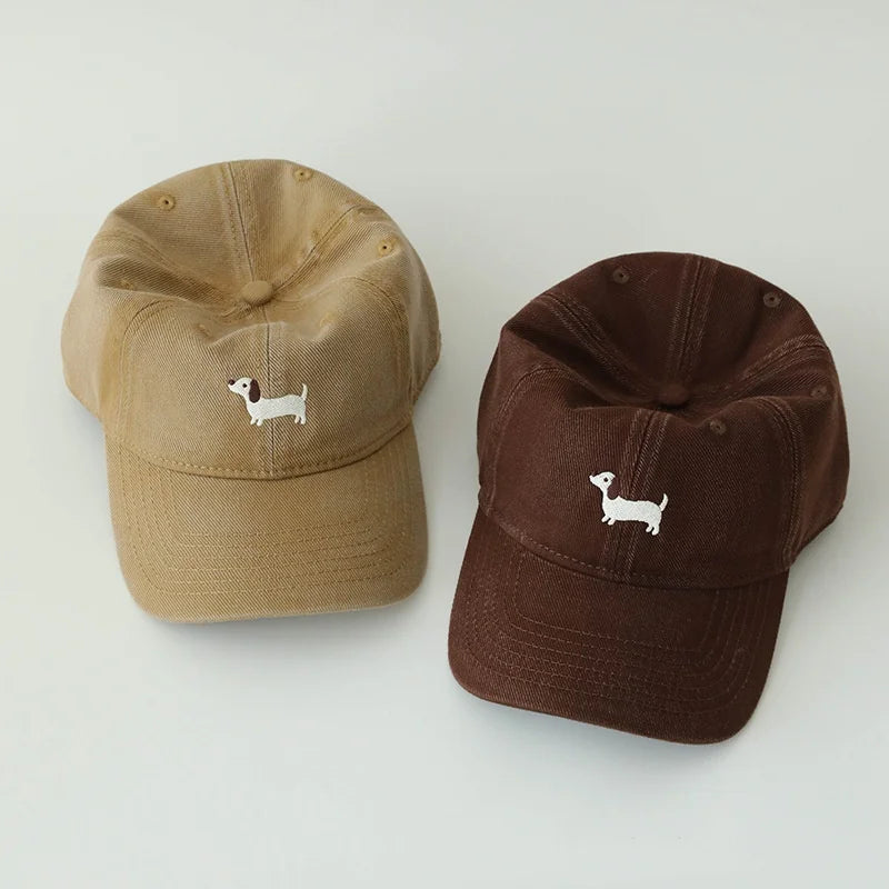 Women's Embroidered Dachshund Baseball Cap, view 4