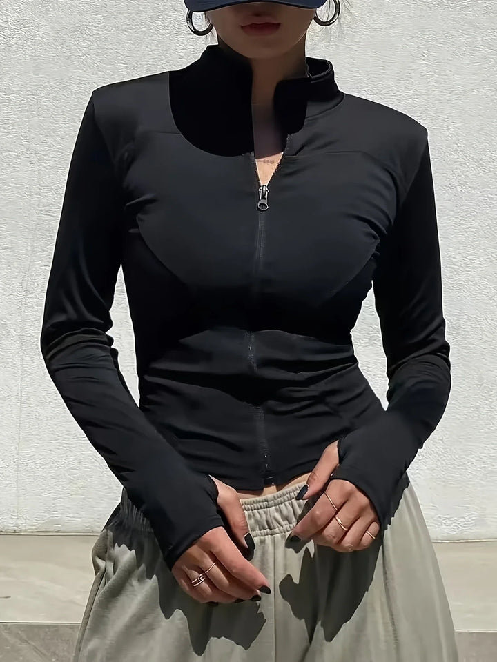 Women's Quick Dry Athletic Jacket, Lightweight Gym Running Workout Top
