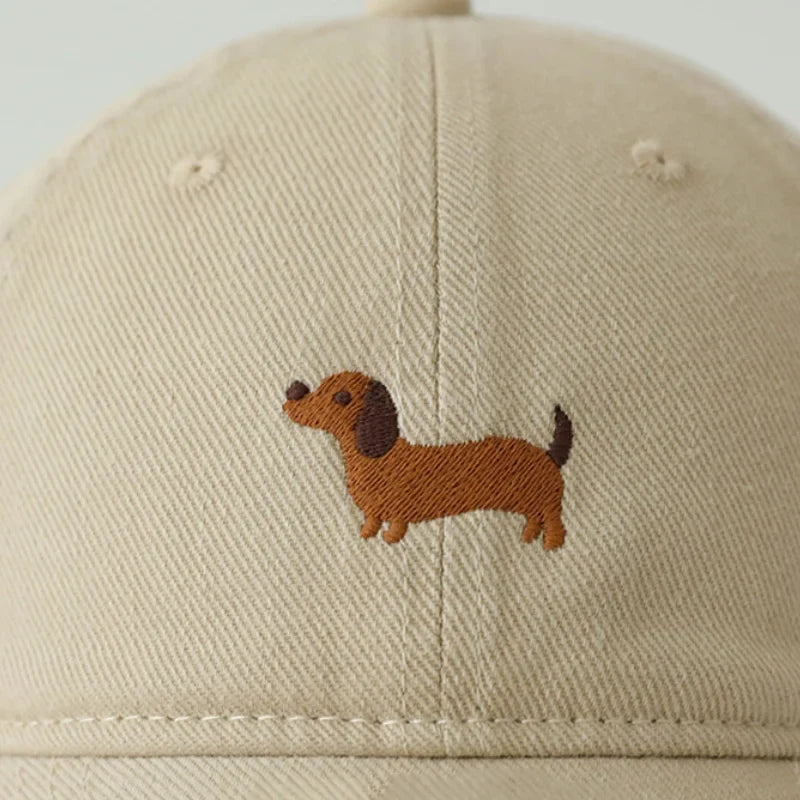 Women's Embroidered Dachshund Baseball Cap, view 5