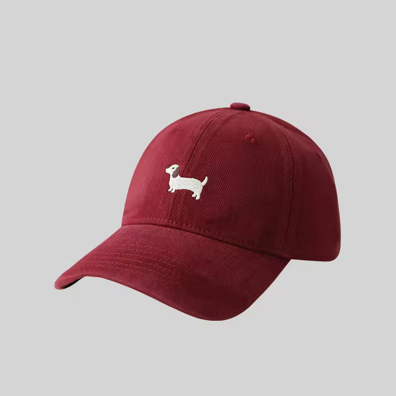 Women's Embroidered Dachshund Baseball Cap, view 8