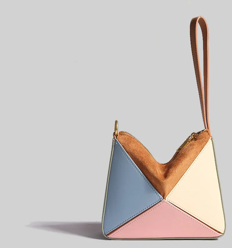 Women's Pleated Origami Top Handle Bag, view 9